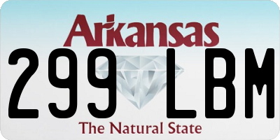 AR license plate 299LBM