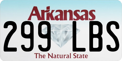 AR license plate 299LBS