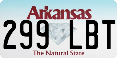 AR license plate 299LBT
