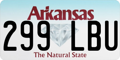 AR license plate 299LBU