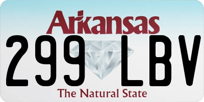 AR license plate 299LBV