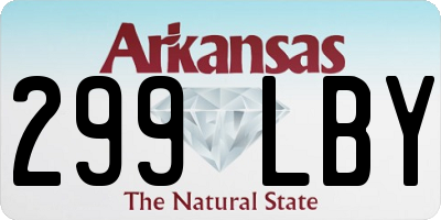AR license plate 299LBY
