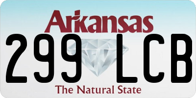 AR license plate 299LCB