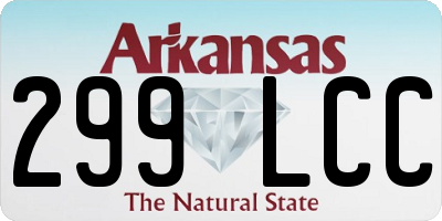 AR license plate 299LCC