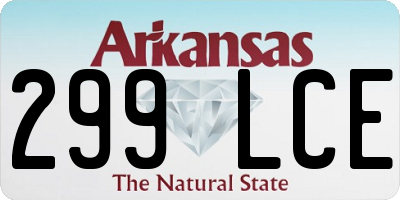 AR license plate 299LCE
