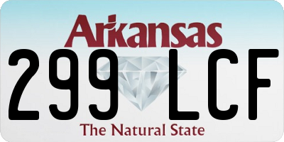 AR license plate 299LCF