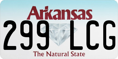 AR license plate 299LCG