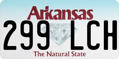 AR license plate 299LCH