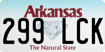 AR license plate 299LCK