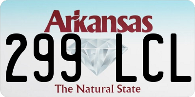 AR license plate 299LCL