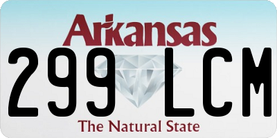 AR license plate 299LCM