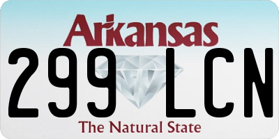 AR license plate 299LCN