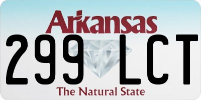 AR license plate 299LCT