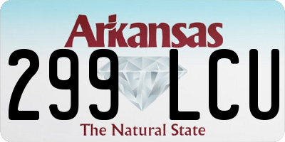 AR license plate 299LCU