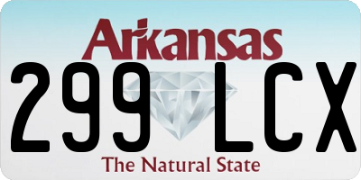 AR license plate 299LCX