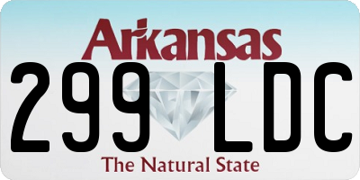 AR license plate 299LDC