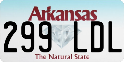 AR license plate 299LDL
