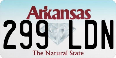 AR license plate 299LDN