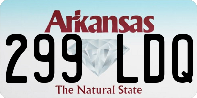 AR license plate 299LDQ