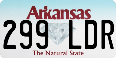 AR license plate 299LDR