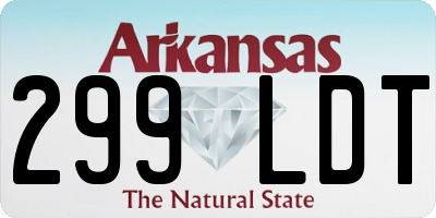 AR license plate 299LDT