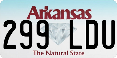 AR license plate 299LDU
