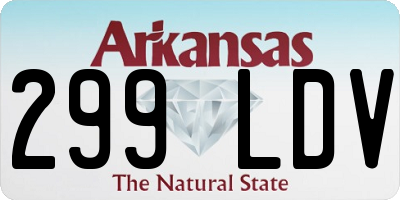 AR license plate 299LDV