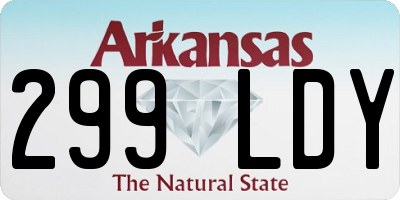 AR license plate 299LDY