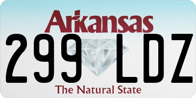 AR license plate 299LDZ