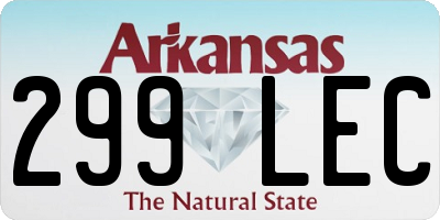 AR license plate 299LEC