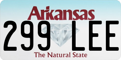 AR license plate 299LEE