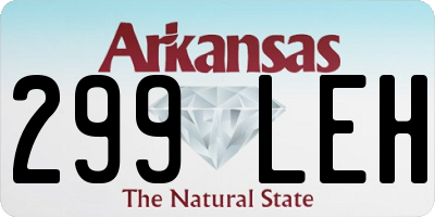 AR license plate 299LEH
