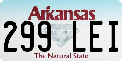 AR license plate 299LEI