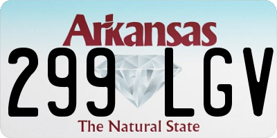 AR license plate 299LGV