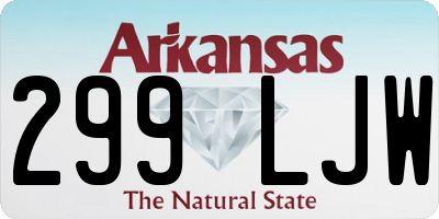 AR license plate 299LJW