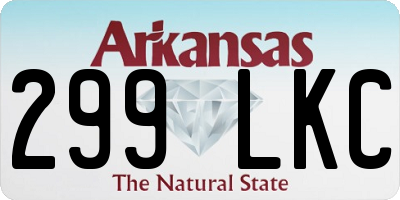 AR license plate 299LKC