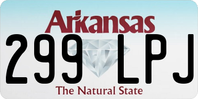 AR license plate 299LPJ