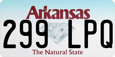 AR license plate 299LPQ