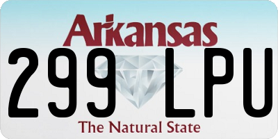 AR license plate 299LPU