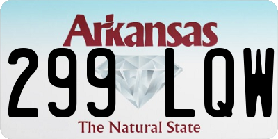 AR license plate 299LQW