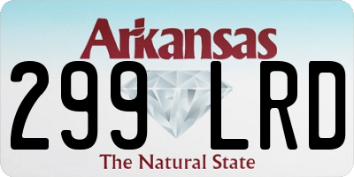 AR license plate 299LRD