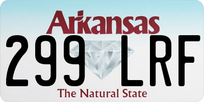 AR license plate 299LRF
