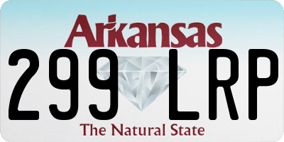 AR license plate 299LRP
