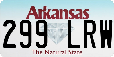 AR license plate 299LRW