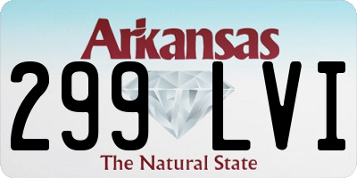 AR license plate 299LVI