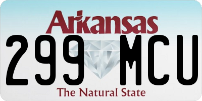 AR license plate 299MCU