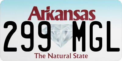 AR license plate 299MGL