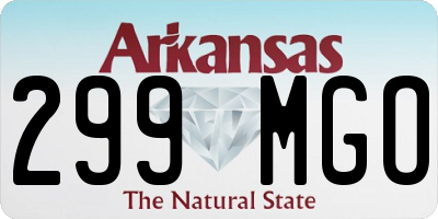 AR license plate 299MGO
