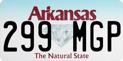 AR license plate 299MGP
