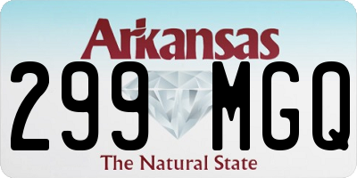 AR license plate 299MGQ